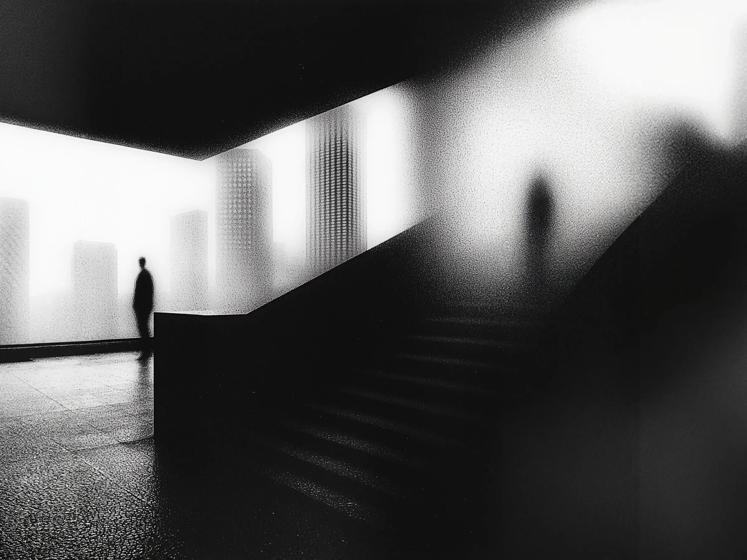 Silhouette In Urban Contrast