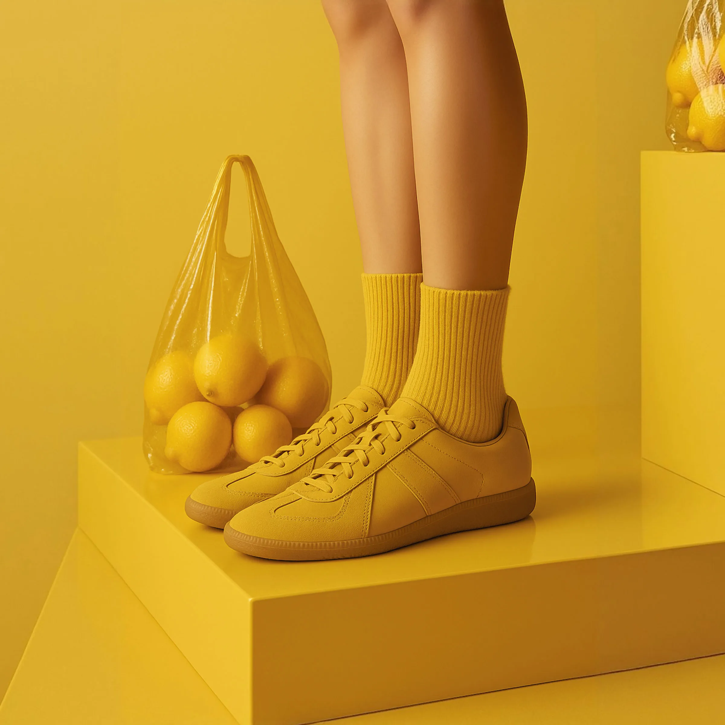 Yellow Sneakers Aesthetic