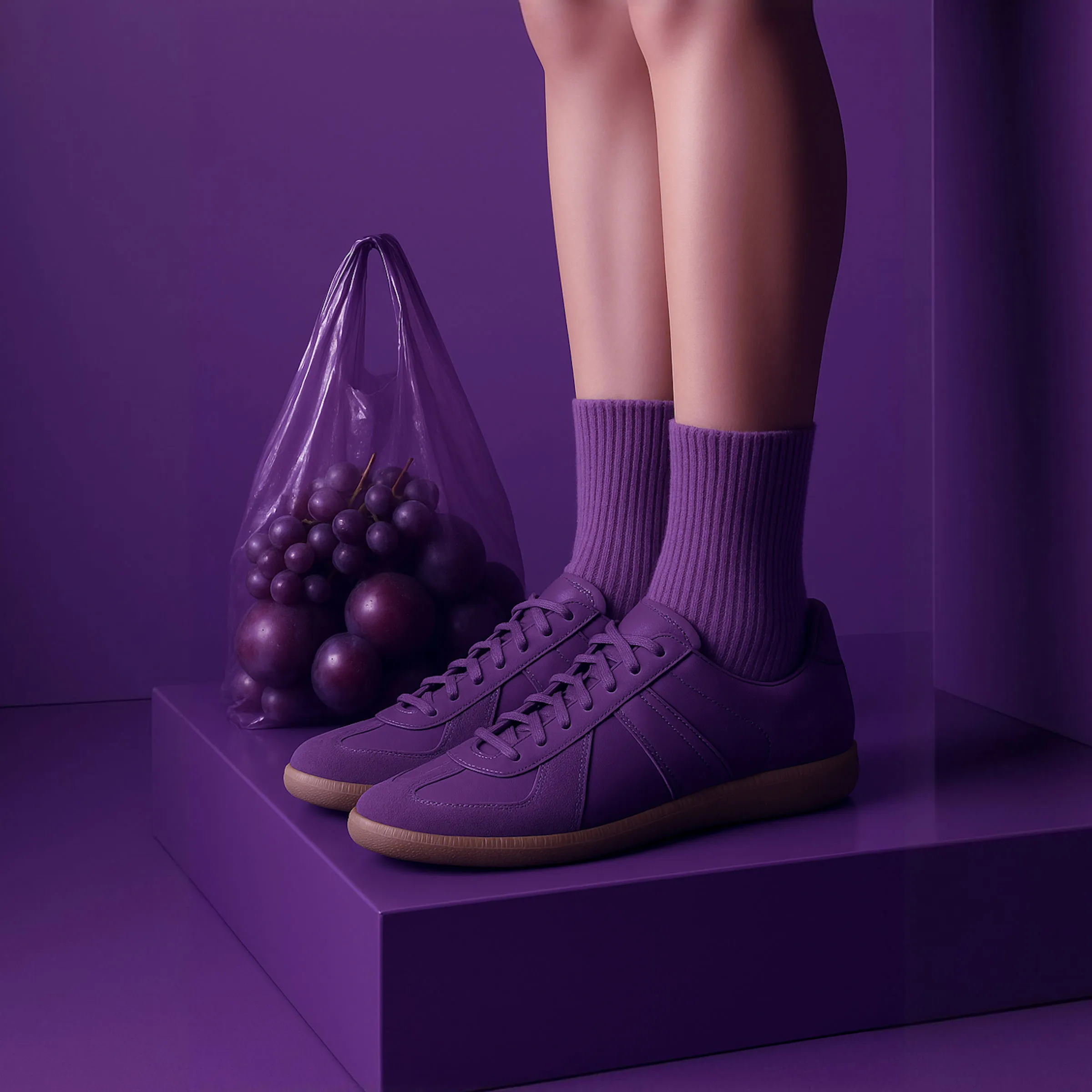Purple Monochrome Scene
