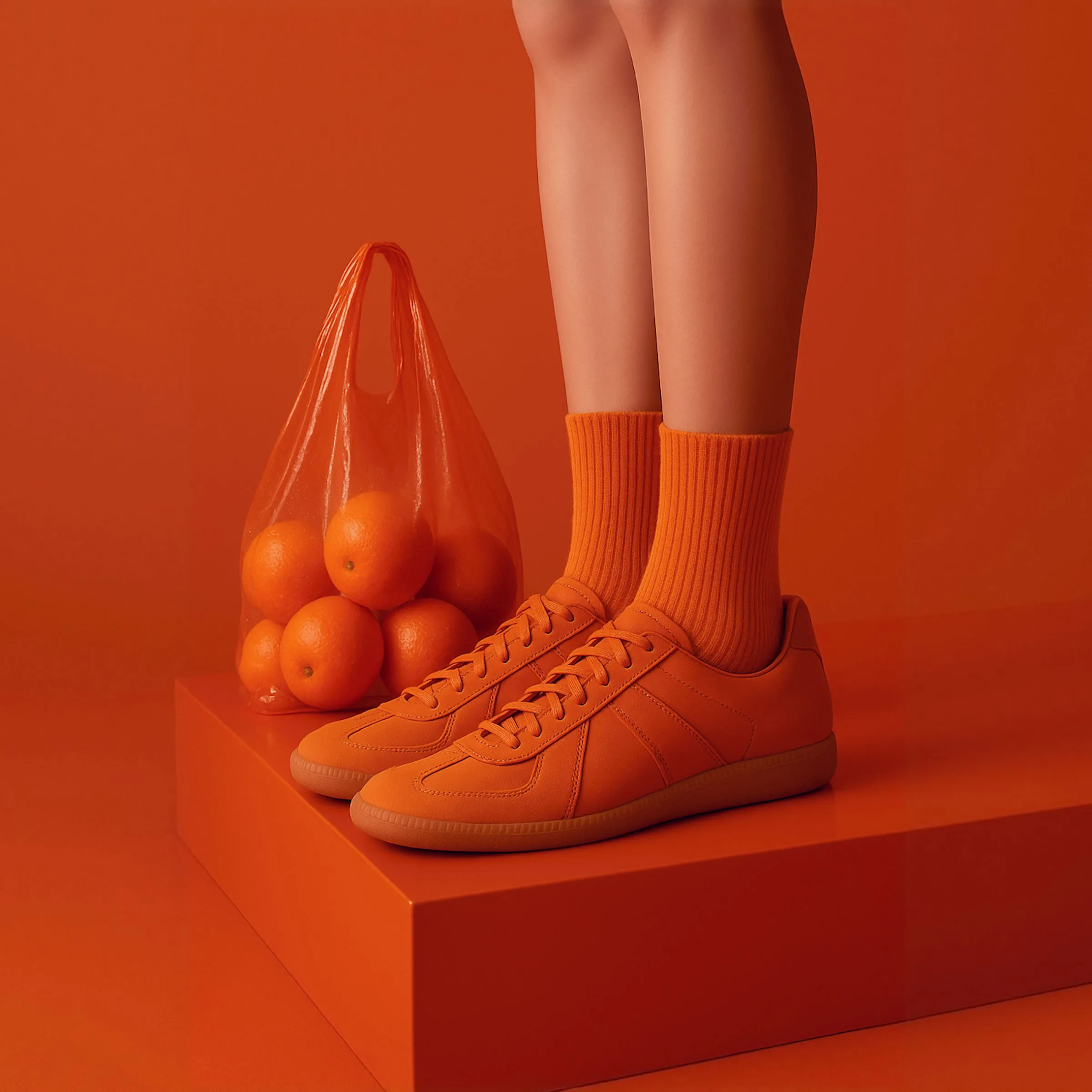 Orange Monochrome Scene