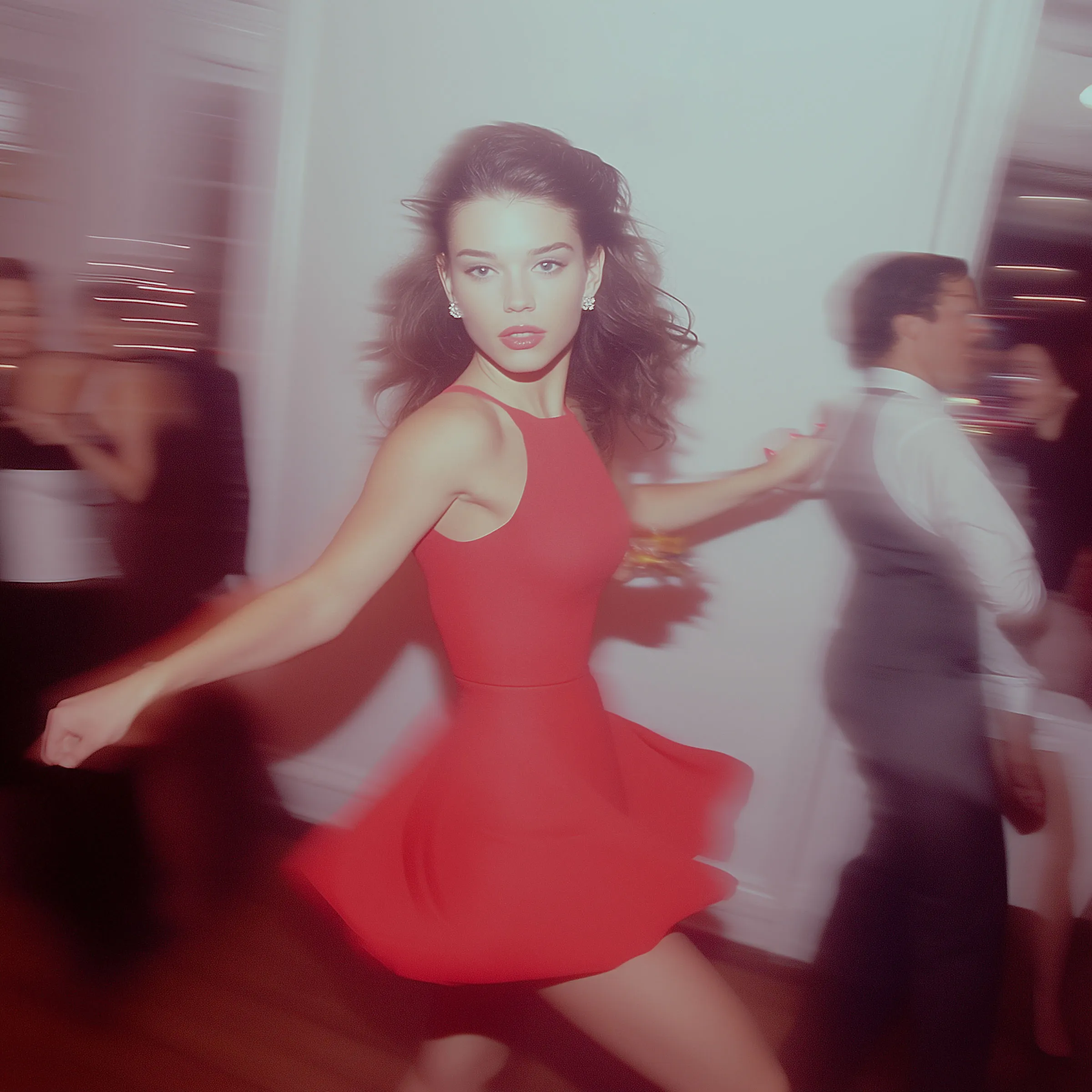 Dancing Woman In Red